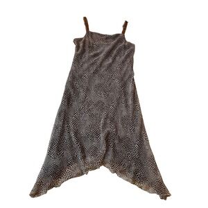 Believe Y2K Giraffe Print Chiffon Midi Dress